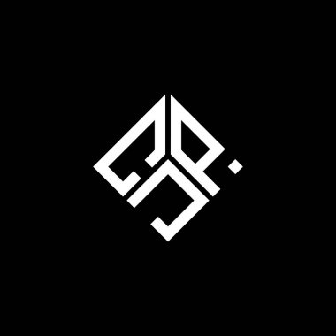 Siyah arkaplanda CJP harf logosu tasarımı. CJP yaratıcı harflerin baş harfleri logo kavramı. CJP harf tasarımı.