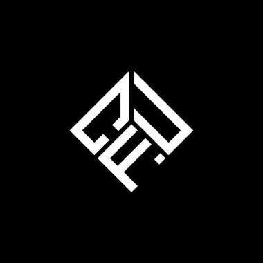 Siyah arka planda CFU harf logosu tasarımı. CFU yaratıcı harf logosu konsepti. İşlemci harf tasarımı.