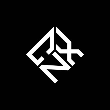 Siyah arka planda CNX harf logosu tasarımı. CNX yaratıcı harflerin baş harfleri logo konsepti. CNX harf tasarımı.