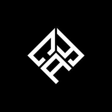 Siyah arka planda CAY harf logosu tasarımı. CAY yaratıcı harflerin baş harfleri logo kavramı. CAY harf tasarımı.