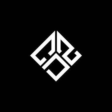 Siyah arkaplanda CDZ harf logosu tasarımı. CDZ yaratıcı harf logosu konsepti. CDZ harf tasarımı.