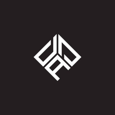 Siyah arka planda DAD harf logosu tasarımı. DAD yaratıcı harflerin baş harfleri logo kavramı. Baba harf tasarımı.