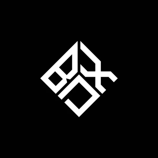 Logo Desain Huruf Bdx Pada Latar Belakang Hitam Inisial Kreatif - Stok Vektor