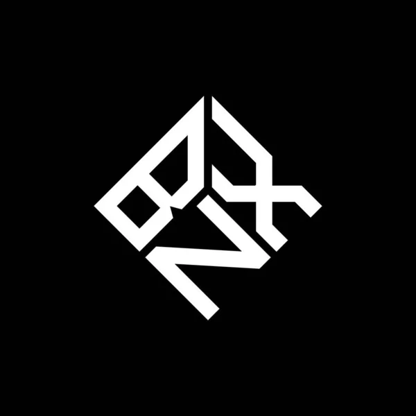 Bnx Letter Logo Design Auf Schwarzem Hintergrund Bnx Kreative Initialen — Stockvektor