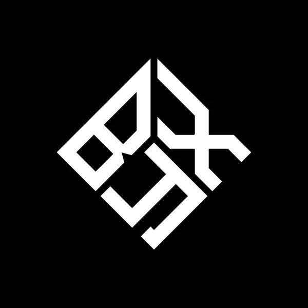 Logo Byx Sfondo Nero Byx Creativo Iniziali Lettera Logo Concetto — Vettoriale Stock