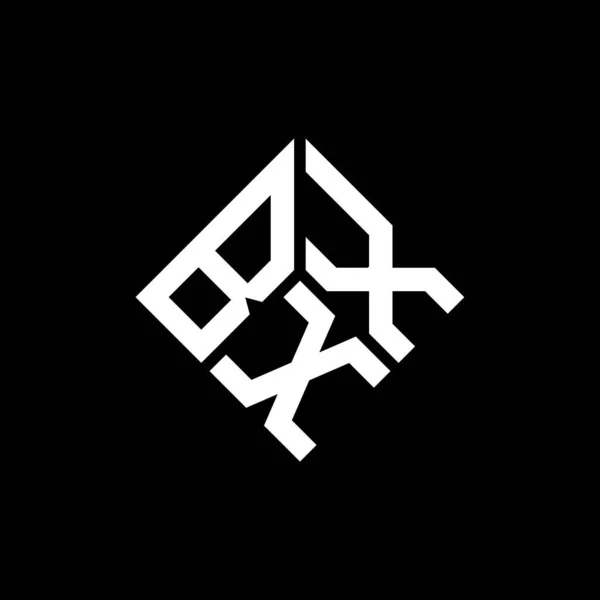 Logo Desain Huruf Bxx Pada Latar Belakang Hitam Inisial Kreatif - Stok Vektor