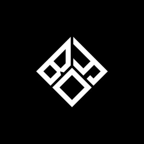 Webboy Γράμμα Σχέδιο Λογότυπο Μαύρο Φόντο Boy Δημιουργική Αρχικά Γράμμα — Διανυσματικό Αρχείο