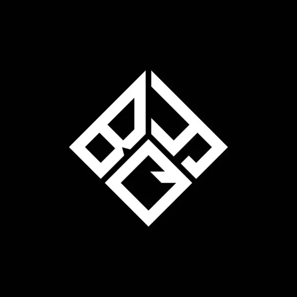 Projekt Logo Litery Bqy Czarnym Tle Bqy Twórcze Inicjały Koncepcja — Wektor stockowy