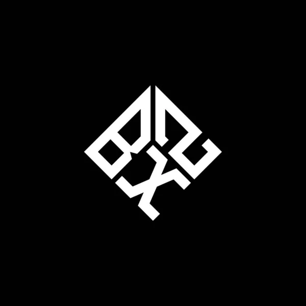 Projekt Logo Litery Bxz Czarnym Tle Bxz Twórcze Inicjały Koncepcja — Wektor stockowy