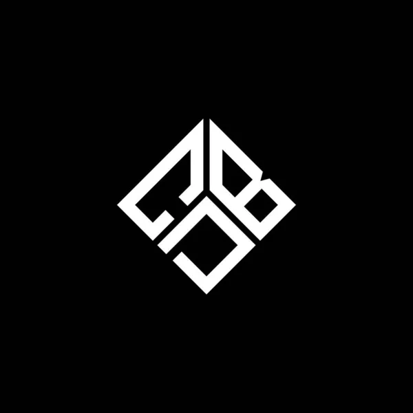 Cdb Letter Logo Design Auf Schwarzem Hintergrund Cdb Kreative Initialen — Stockvektor