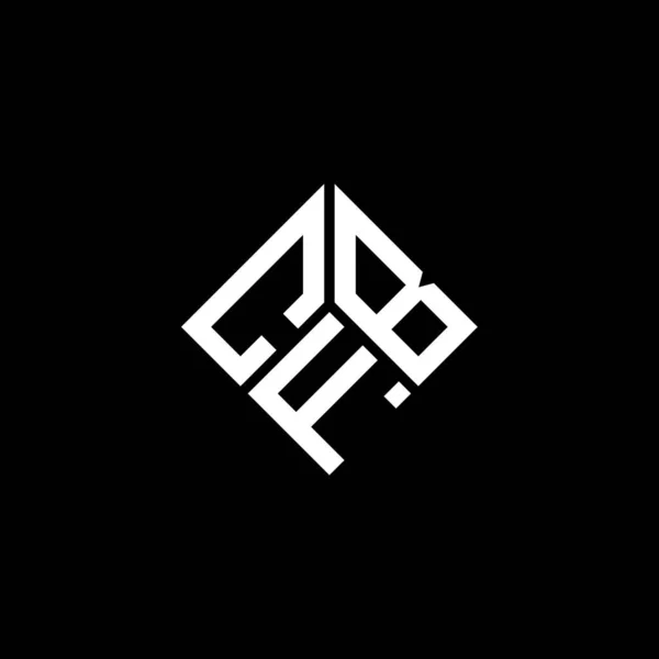 Літерний Логотип Cfb Чорному Тлі Творчі Ініціали Cfb Мають Поняття — стоковий вектор