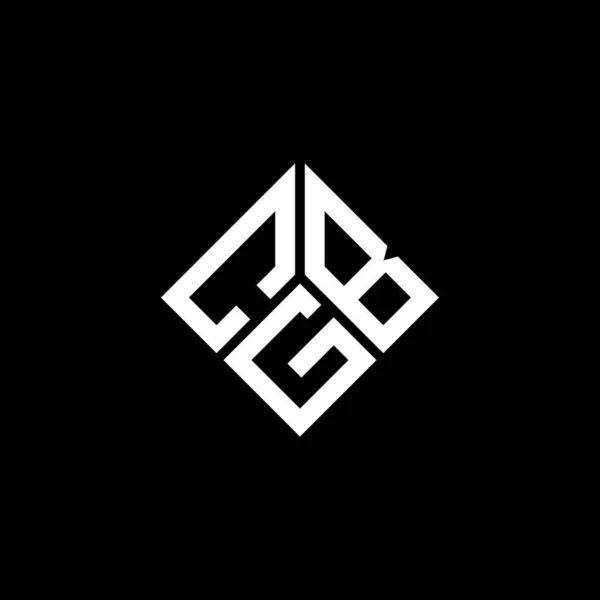 Дизайн Логотипа Webcgb Черном Фоне Креативные Инициалы Cgb Буквенная Концепция — стоковый вектор