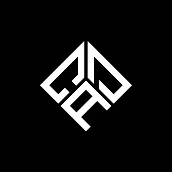Дизайн Логотипа Cad Чёрном Фоне Креативные Инициалы Cad Буквенно Логотипная — стоковый вектор