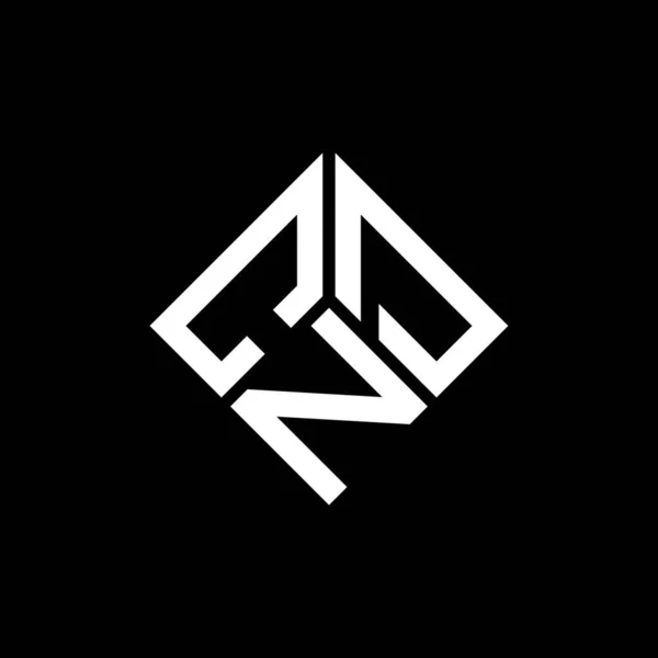 Дизайн Логотипа Cnd Чёрном Фоне Концепция Логотипа Инициалами Cnd Дизайн — стоковый вектор