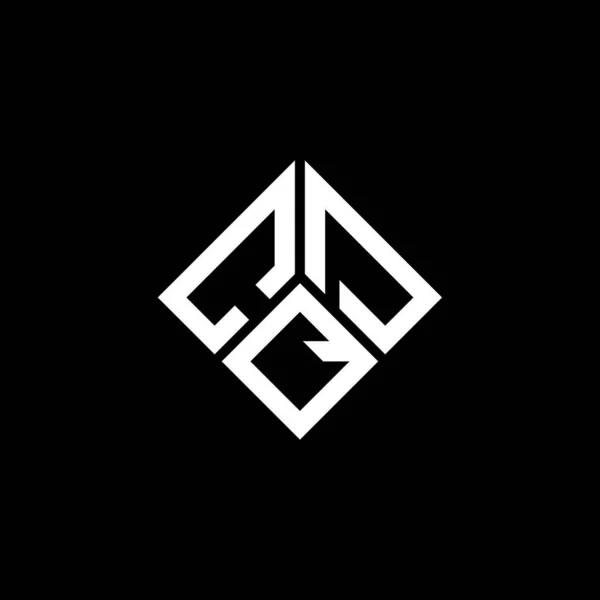 Cqd Letter Logo Ontwerp Zwarte Achtergrond Cqd Creatieve Initialen Letter — Stockvector