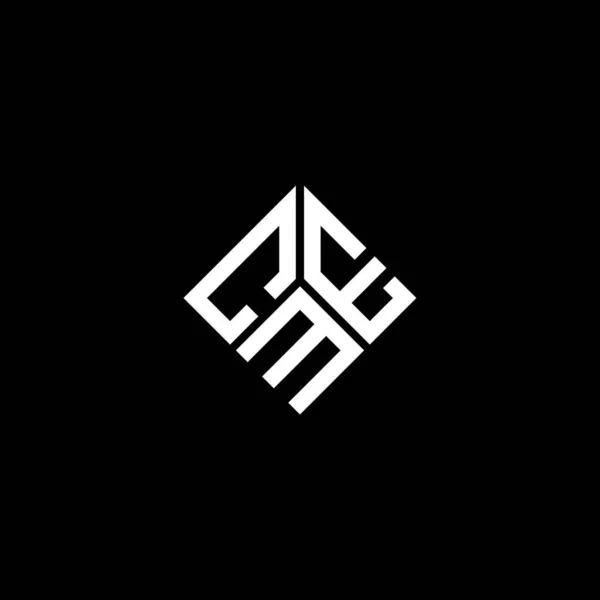 Diseño Del Logotipo Letra Cme Sobre Fondo Negro Cme Iniciales — Archivo Imágenes Vectoriales