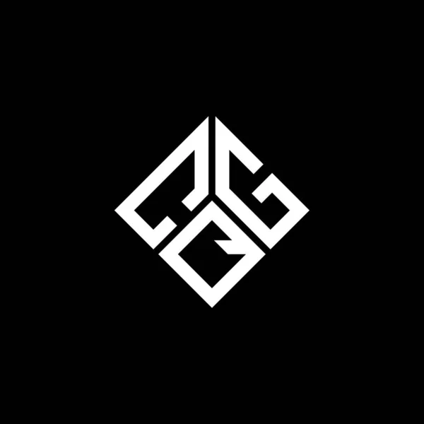 Cqg Letter Logo Design Black Background Cqg Creative Initials Letter — Stock Vector
