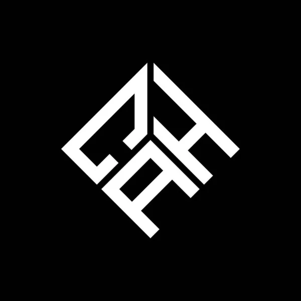 Cah Brev Logotyp Design Svart Bakgrund Cah Kreativa Initialer Brev — Stock vektor