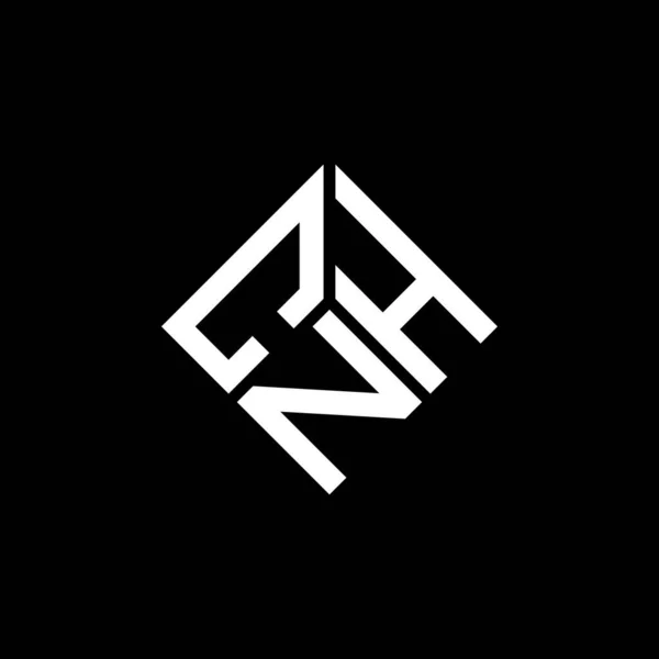 Дизайн Логотипа Cnh Черном Фоне Концепция Логотипа Инициалами Cnh Дизайн — стоковый вектор