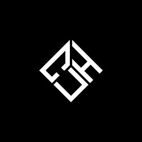 Cuh Písmeno Logo Design Černém Pozadí Cuh Kreativní Iniciály Koncept — Stockový vektor