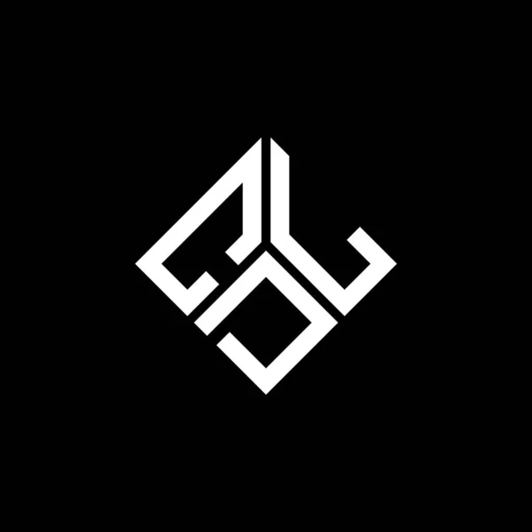 Cdl Letter Logo Design Black Background Cdl Creative Initials Letter — Stock Vector