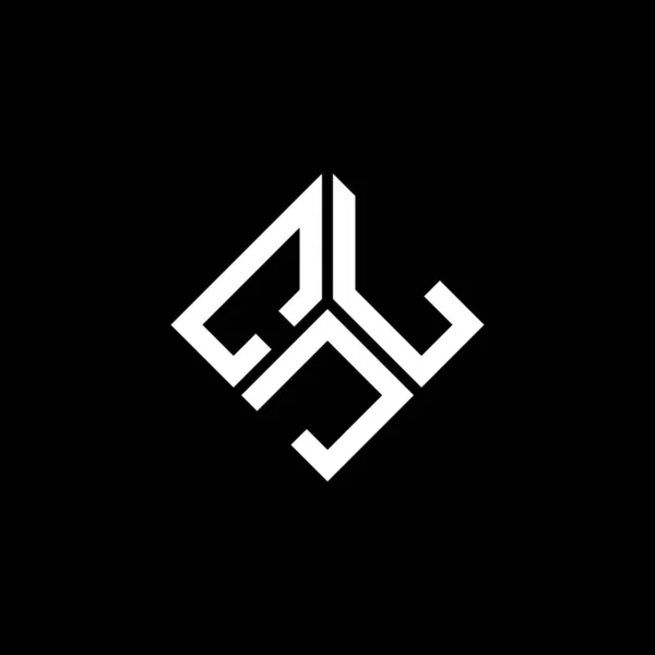 Cjl Letter Logo Design Black Background Cjl Creative Initials Letter — Stock Vector