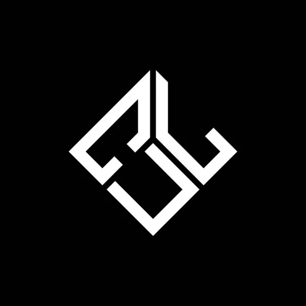 Projekt Logo Litery Cul Czarnym Tle Kreatywne Inicjały Cul Koncepcja — Wektor stockowy