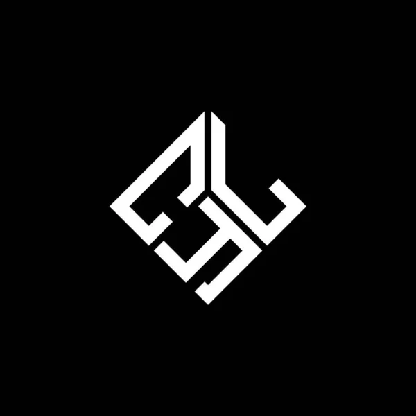 Cyl Brev Logotyp Design Svart Bakgrund Cyl Kreativa Initialer Brev — Stock vektor