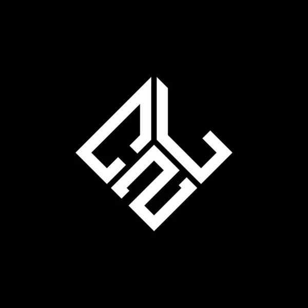 Czl Buchstabe Logo Design Auf Schwarzem Hintergrund Czl Kreative Initialen — Stockvektor