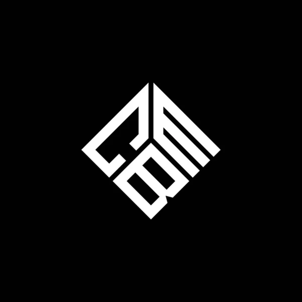 Projekt Logo Litery Cbm Czarnym Tle Cbm Twórcze Inicjały Koncepcja — Wektor stockowy