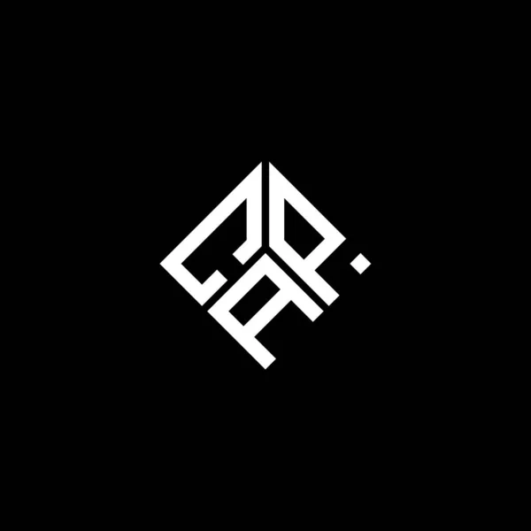 Siyah Arka Planda Mali Müşavir Logosu Tasarımı Cpa Yaratıcı Harflerin — Stok Vektör