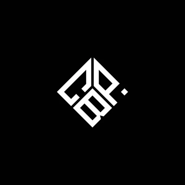 Diseño Del Logotipo Letra Cbp Sobre Fondo Negro Cbp Iniciales — Archivo Imágenes Vectoriales