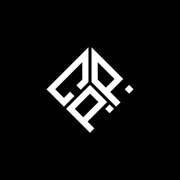 Cpp Letter Logo Design Auf Schwarzem Hintergrund Cpp Kreative Initialen — Stockvektor