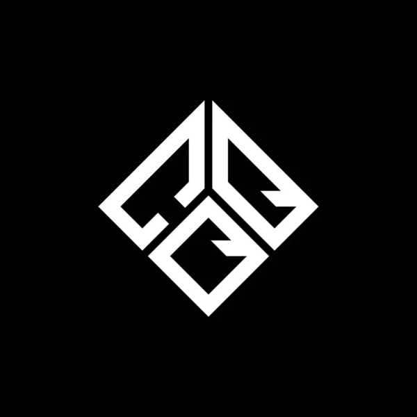 Siyah Arka Planda Cqq Harfi Logo Tasarımı Cqq Yaratıcı Harflerin — Stok Vektör
