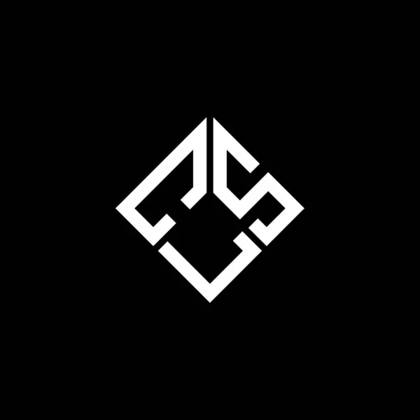 Cls字母标识设计在黑色背景上 Cls创意的首字母首字母标识概念 Cls字母的名称 Cls字母在黑色背景上的标识设计 Cls创意的首字母首字母标识概念 Cls字母名称 Cls字母在黑色背带上的标识设计 — 图库矢量图片