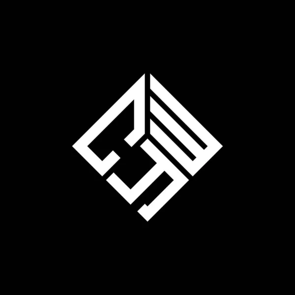 Дизайн Логотипа Cyw Чёрном Фоне Cyw Creative Initials Letter Logo — стоковый вектор