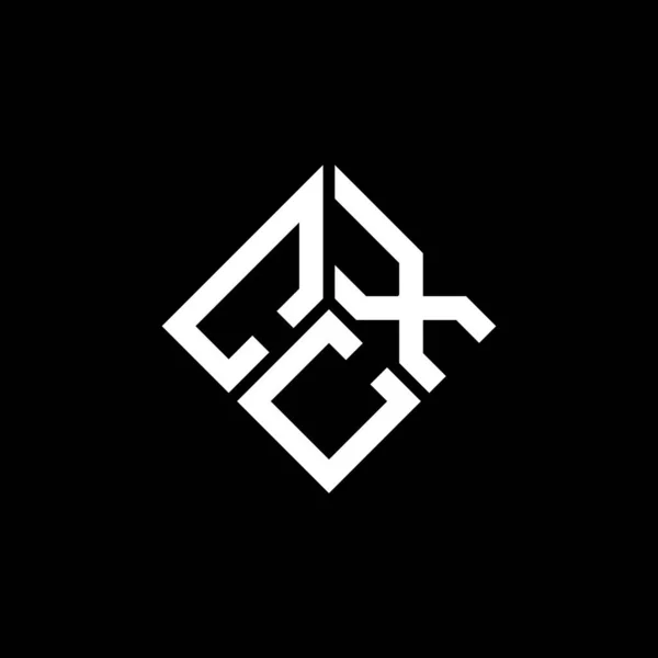Ccx Letter Logo Design Black Background Ccx Creative Initials Letter — Stock Vector