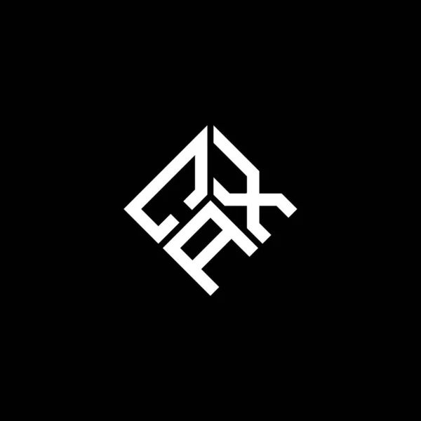 Siyah Arkaplanda Cax Harfi Logo Tasarımı Cax Yaratıcı Harf Logosu — Stok Vektör