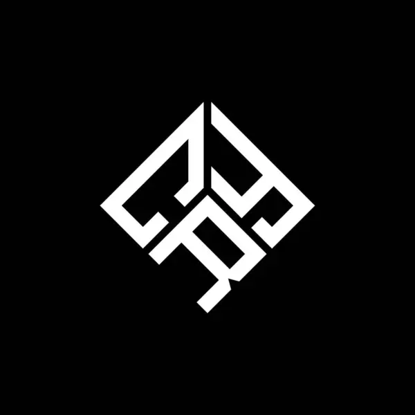 Σχεδιασμός Λογότυπου Cry Μαύρο Φόντο Cry Δημιουργική Αρχικά Γράμμα Λογότυπο — Διανυσματικό Αρχείο