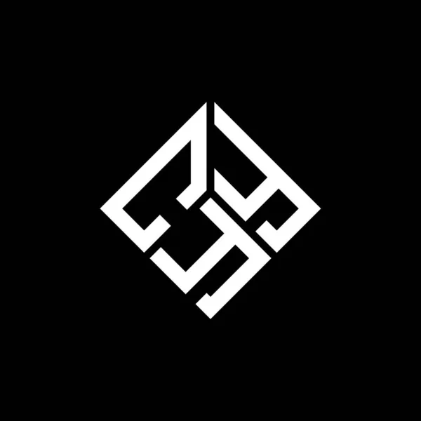 Cyy Letter Logo Design Auf Schwarzem Hintergrund Cyy Kreative Initialen — Stockvektor