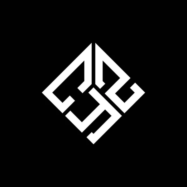 Logo Cyz Sfondo Nero Cyz Creativo Iniziali Lettera Logo Concetto — Vettoriale Stock