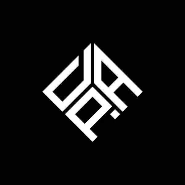 Dpa Letter Logo Design Auf Schwarzem Hintergrund Dpa Kreative Initialen — Stockvektor