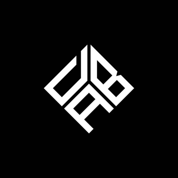Diseño Del Logotipo Letra Dab Sobre Fondo Negro Dab Iniciales — Vector de stock