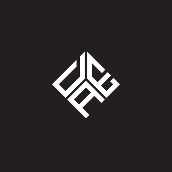 Dae Letter Logo Ontwerp Zwarte Achtergrond Dae Creatieve Initialen Letter — Stockvector