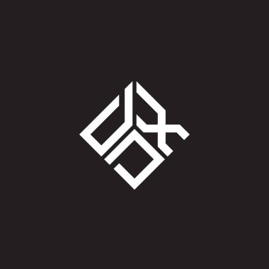 Siyah arka planda DDX harf logosu tasarımı. DDX yaratıcı harflerin baş harfleri logo kavramı. DDX harf tasarımı.