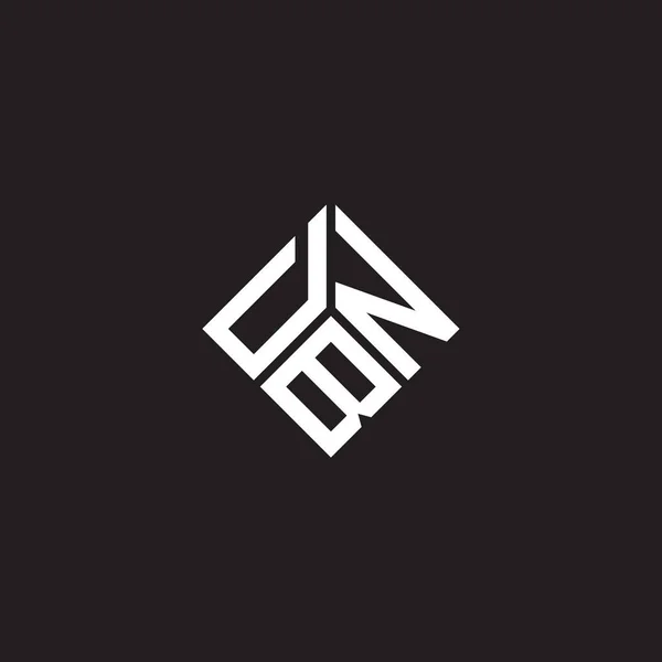 Dbn Letter Logo Ontwerp Zwarte Achtergrond Dbn Creatieve Initialen Letter — Stockvector