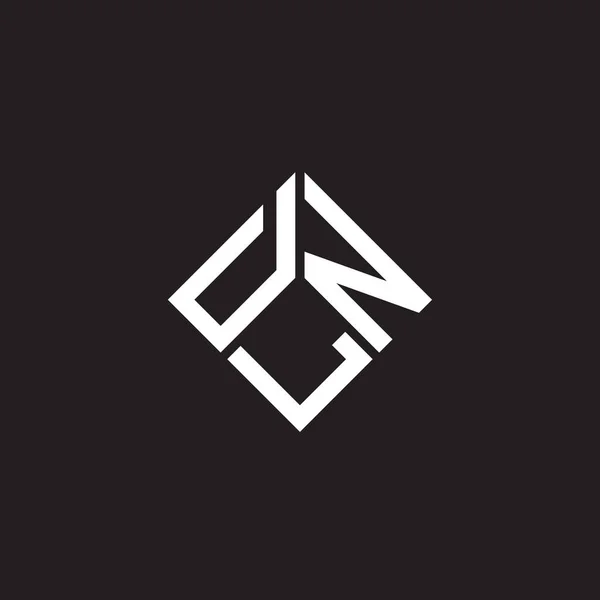 Dln Letter Logo Design Black Background Dln Creative Initials Letter — Stock Vector