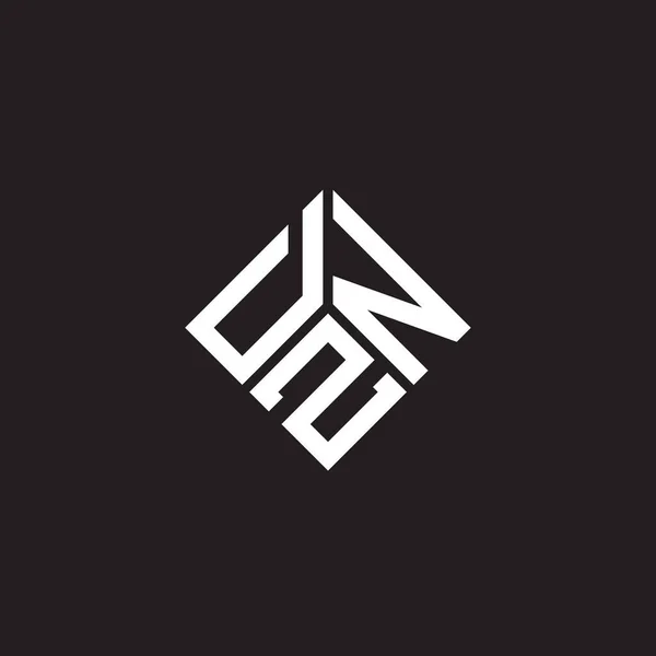 Dzn Letter Logo Design Black Background Dzn Creative Initials Letter — Stock Vector