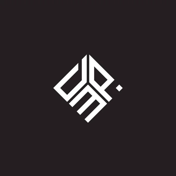 Dmp Letter Logo Design Auf Schwarzem Hintergrund Dmp Kreative Initialen — Stockvektor