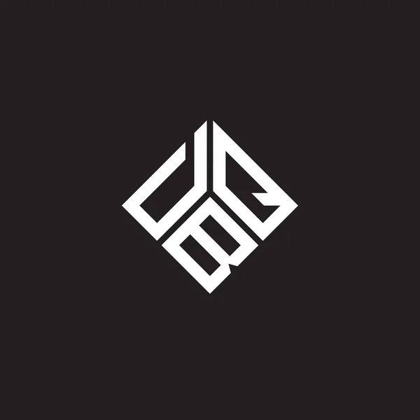 Dbq Дизайн Логотипу Чорному Тлі Творчі Ініціали Dbq Мають Поняття — стоковий вектор